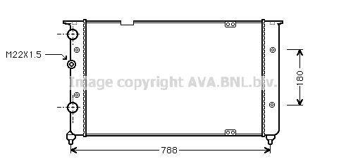 AVA QUALITY COOLING Radiaator,mootorijahutus VW2103